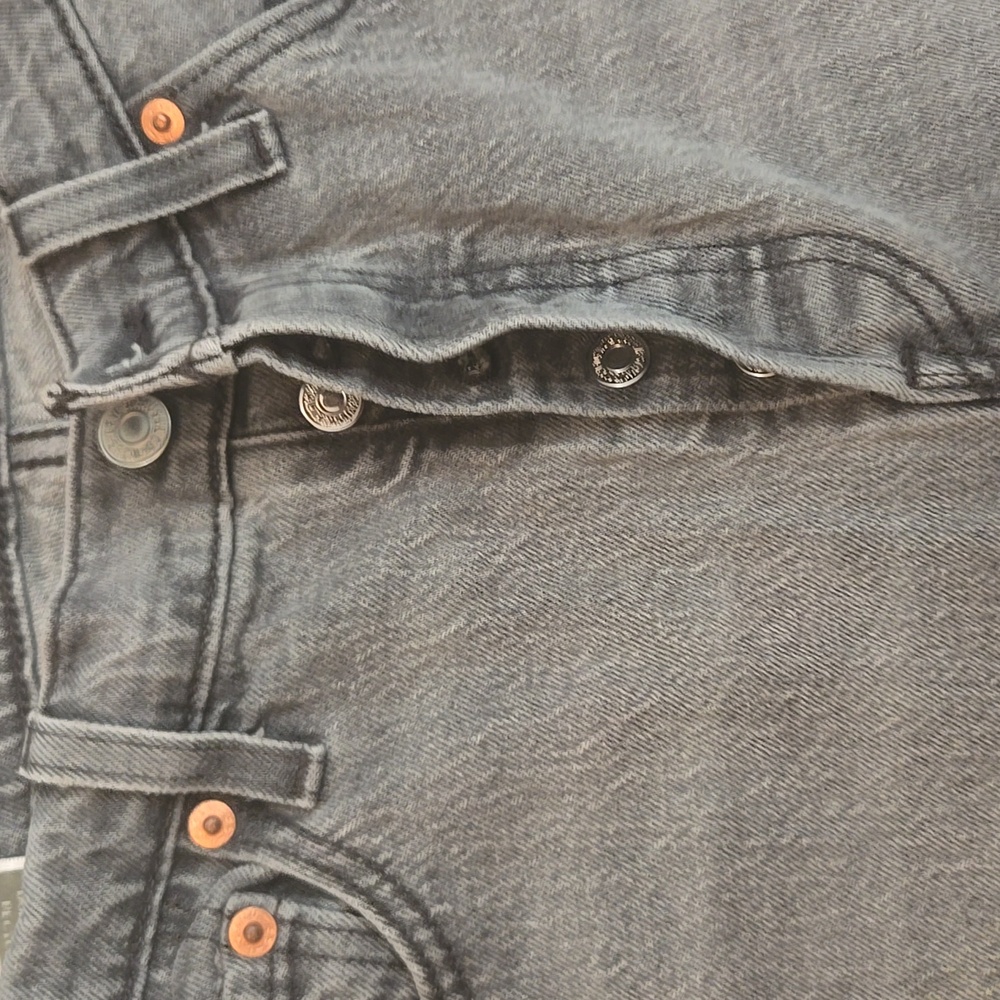 Levi's Womens 501 Button Fly Jeans Gray. W29 X L30 - Picture 3 of 4